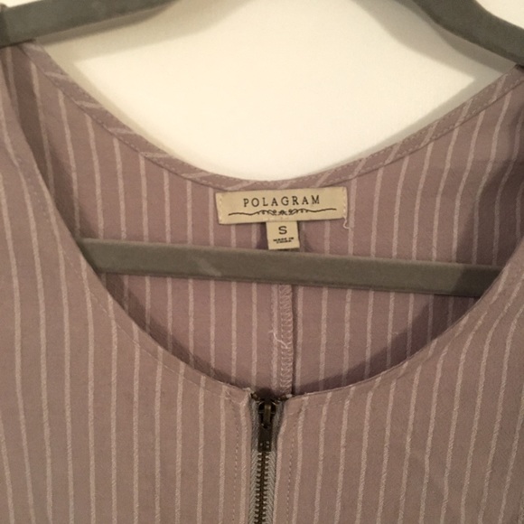 Roolee Gray, striped short sleeved romper. - Picture 3 of 5